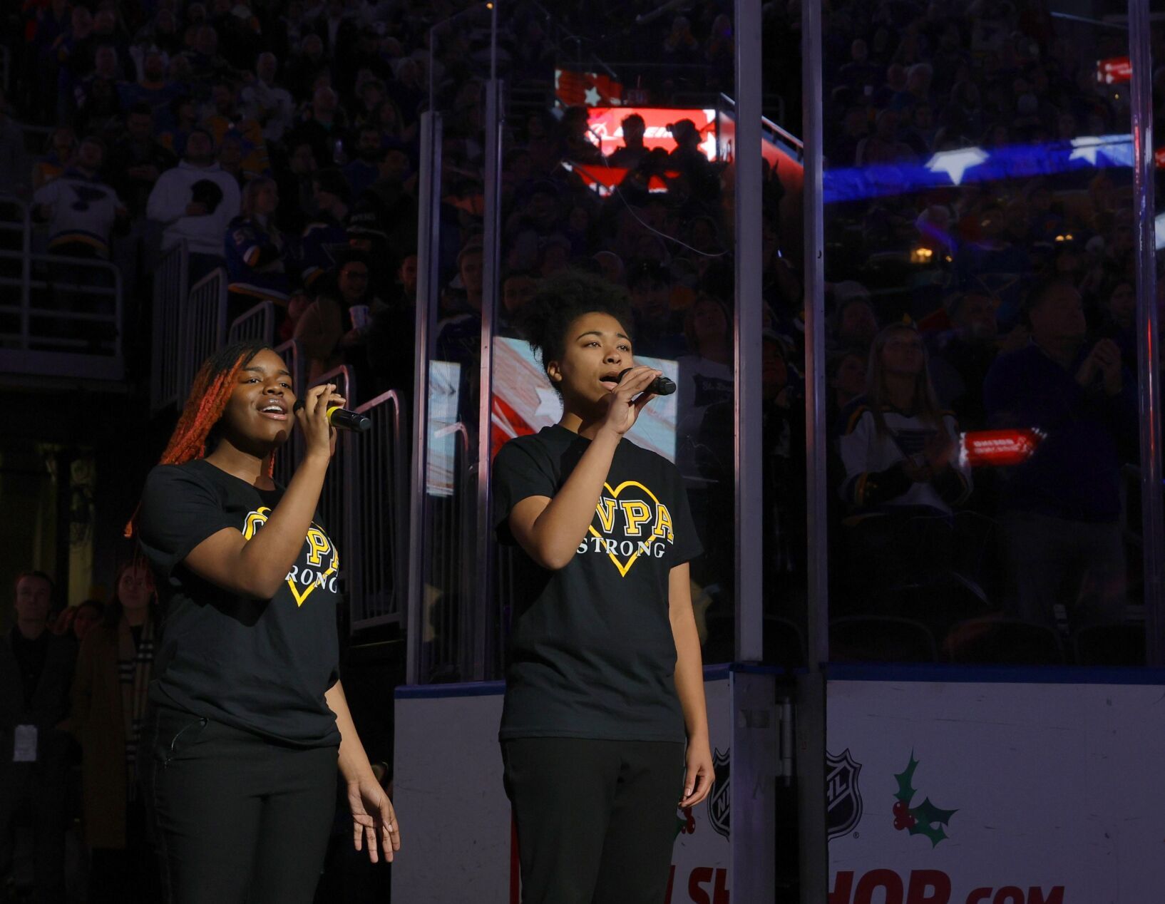 CVPA students perform before Blues game